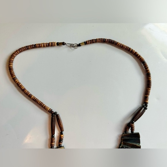 Vintage Handcrafted Artisan Necklace Bohemian Jewelry Beaded Necklace - Picture 7 of 13